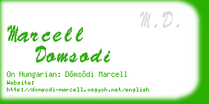 marcell domsodi business card